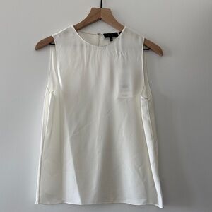 Theory Ivory Sleeveless Tank Top